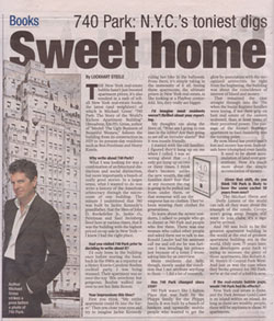 Scan of 740 Park Interview in NY Post